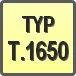 Piktogram - Typ: T.1650